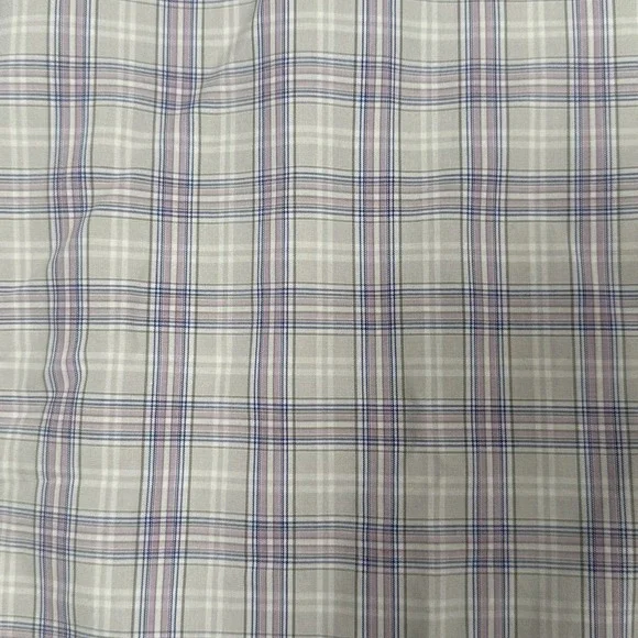 UNTUCKIT Shirt Mens 2XL Purple Plaid Bruno Short Sleeve Button Down - Picture 5 of 9